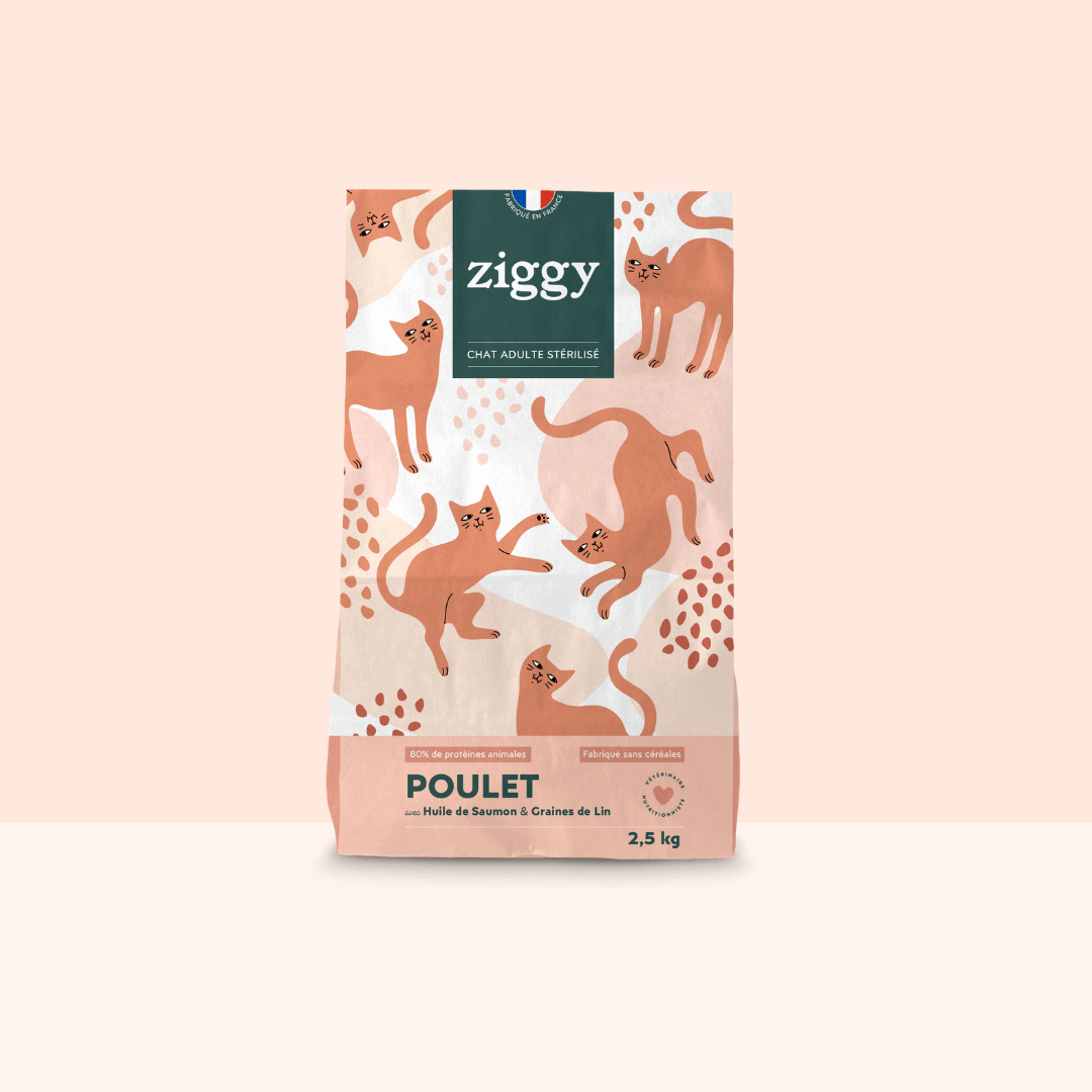 Ziggy — Adulte stérilisé sans céréales · poulet